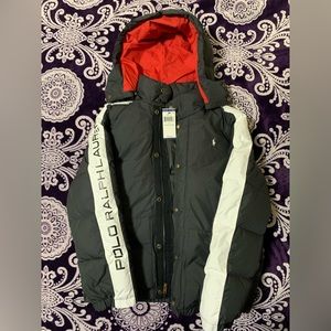 Ralph Lauren black and white boys xl puffer jacket.